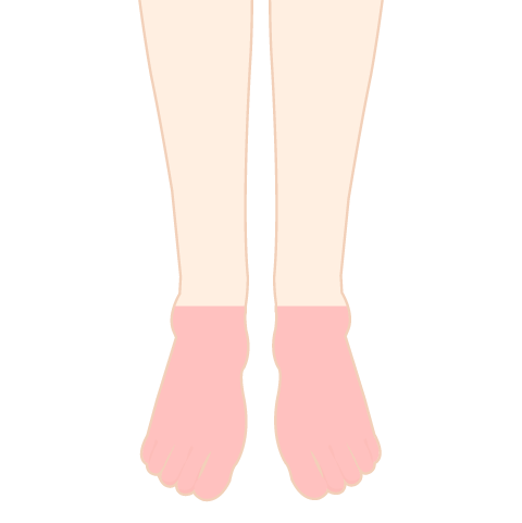 医療脱毛 足の甲・指