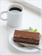 チョコレートケーキ コーヒー